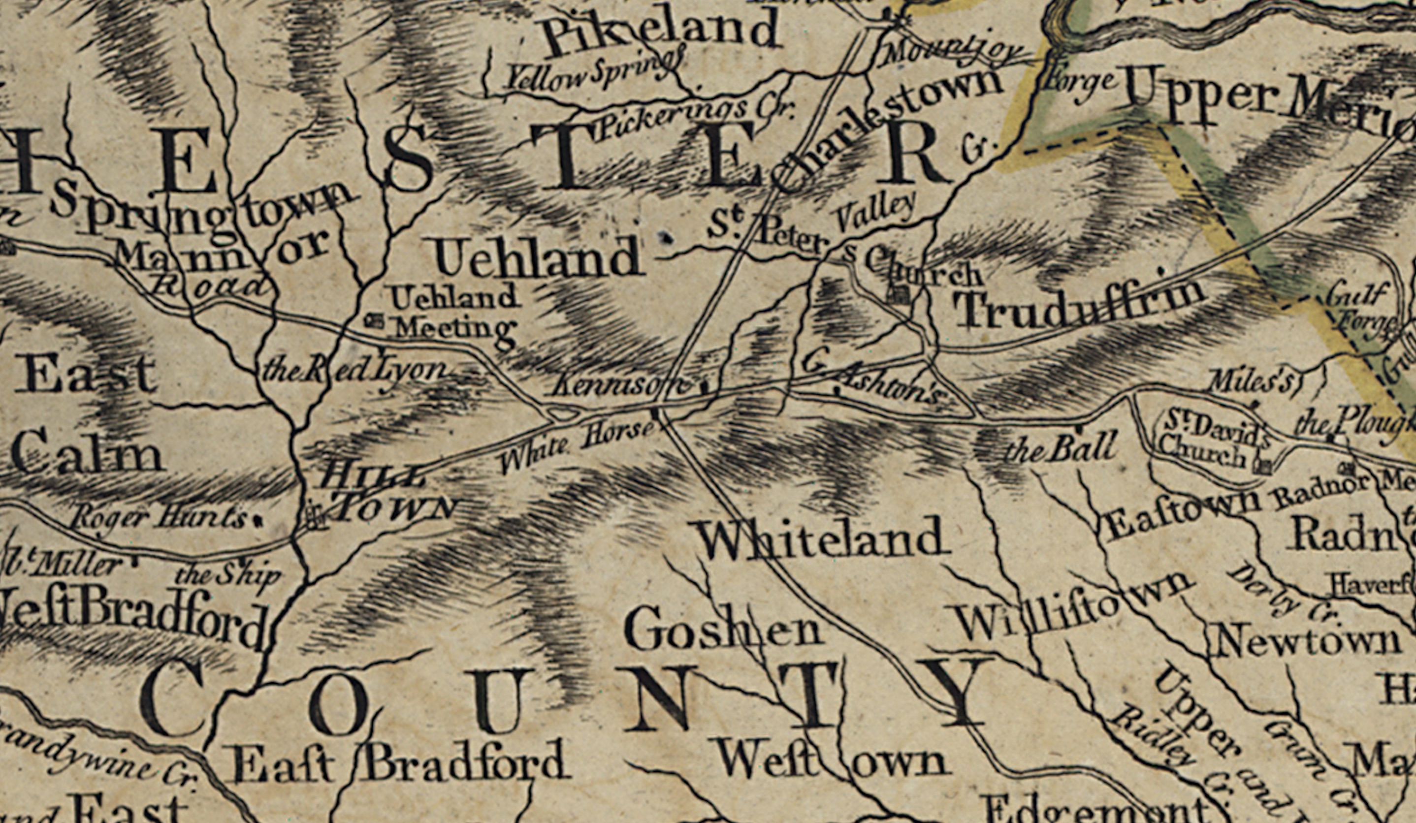 RARE HUGE 1770 PA MAP Pennsylvania History Genealogy 