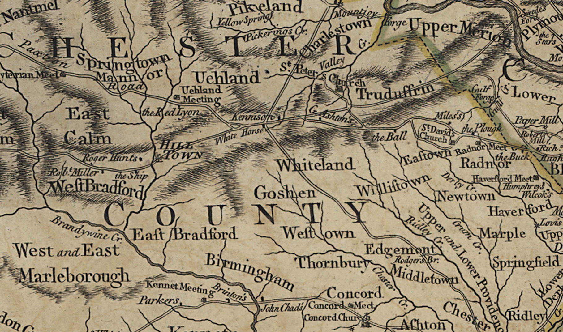 Map–Pennsylvania exhibiting not only the improved parts of that Province, but also its extensive frontiers. 1770
