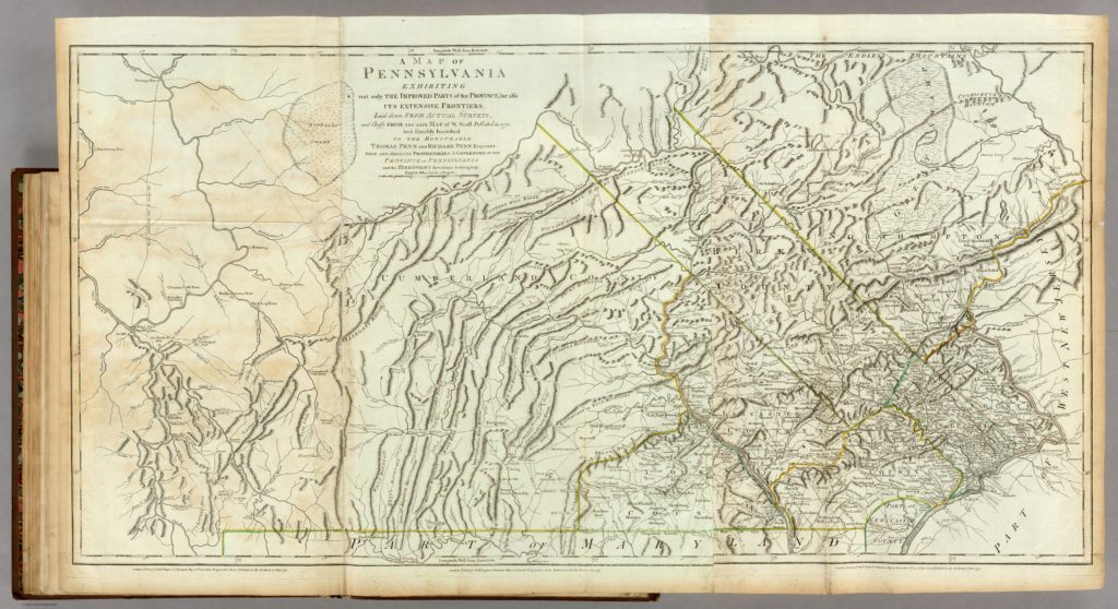 1776 - Map_Of_Pennsylvania - Thomas Jefferys